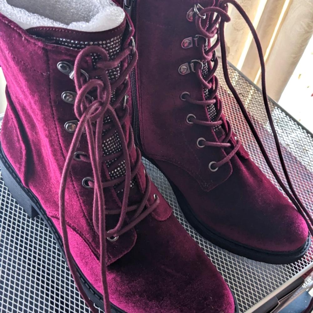 Velvet Army Combat Boot NEW Circus Sam Edelman l